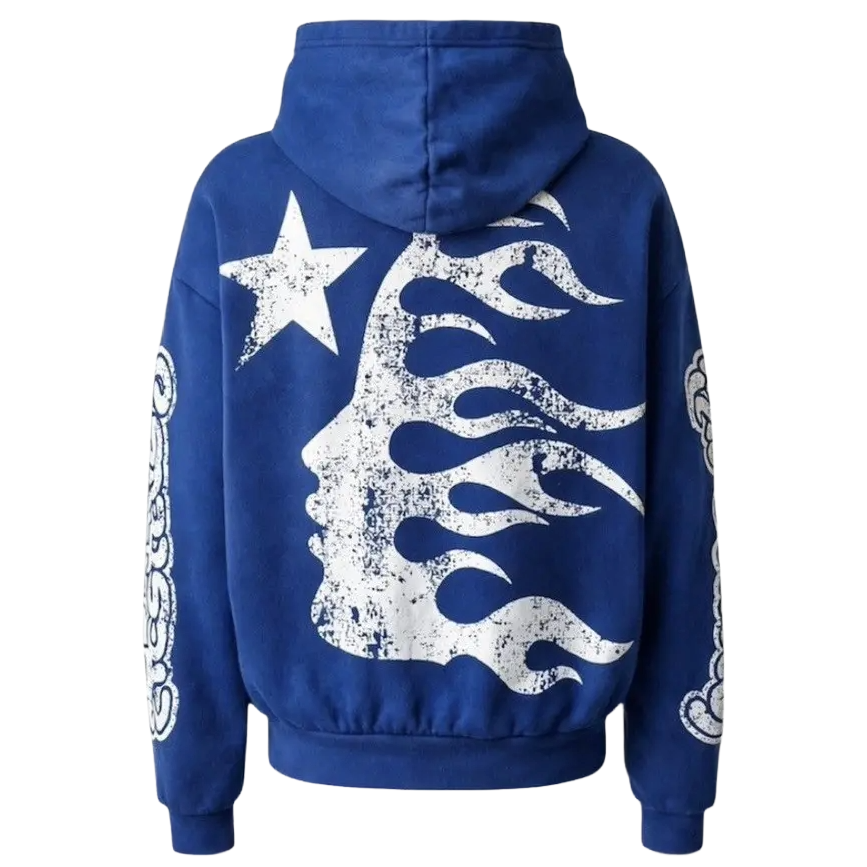 Hellstar Yoga Hoodie Blue
