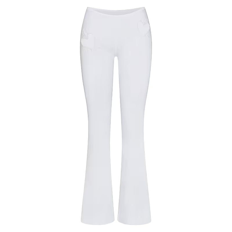 SKIMS Cotton Jersey Heart Leggings Snow