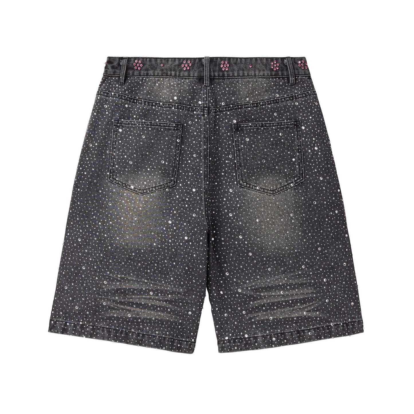 Vale Forever Iced Out Jorts Black