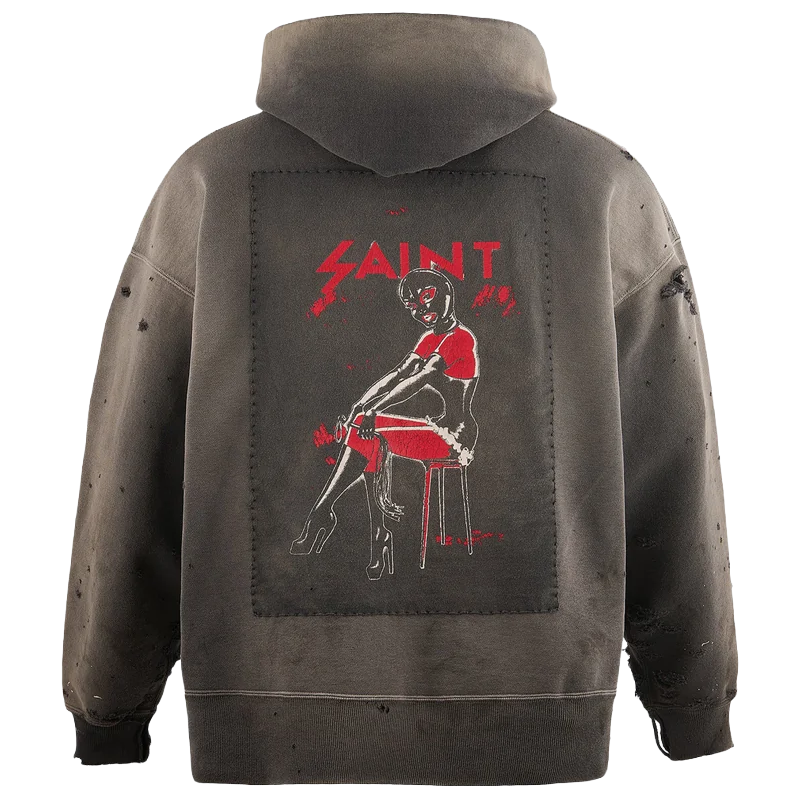 Saint Michael Saint Celebration Hoodie Washed Black