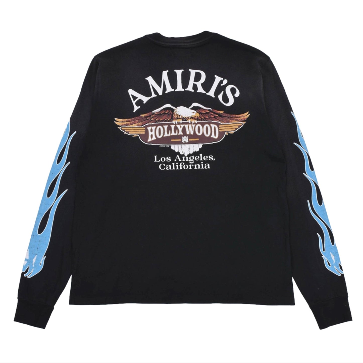 Amiri Eagle Flames L/S Tee Black