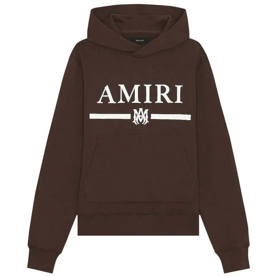 Amiri MA Bar Logo Hoodie Brown