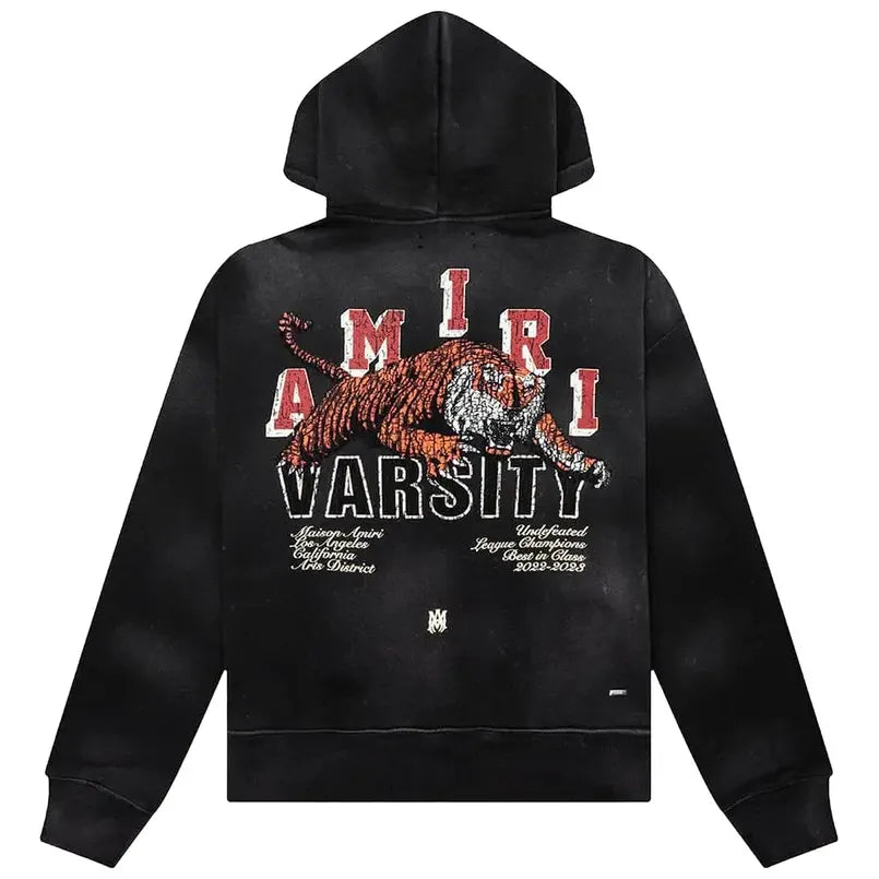 Amiri Tiger Varsity Logo Hoodie