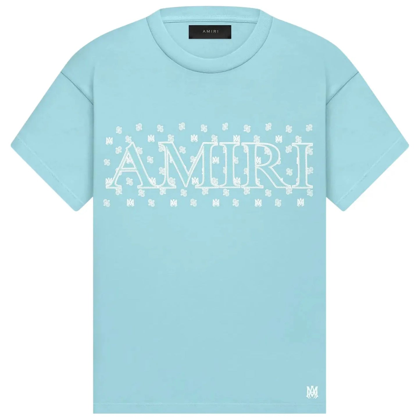 Amiri MA Paisley Tee Aqua