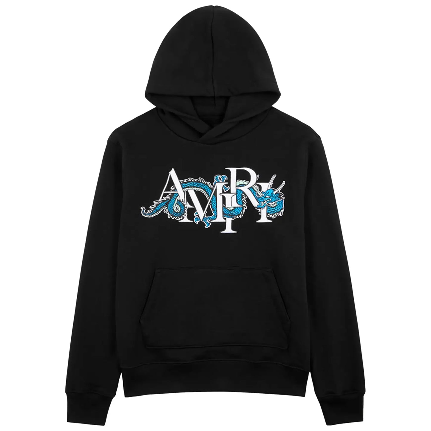 Amiri CNY Stacked Dragon Logo Hoodie Black