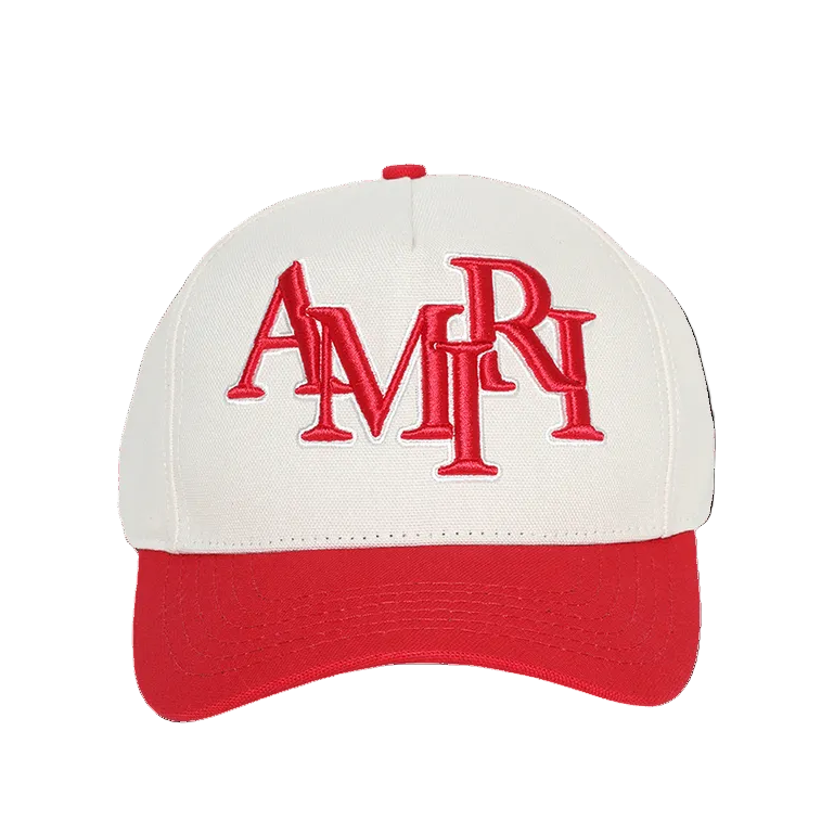 AMIRI Staggered Hat Alabaster/Red