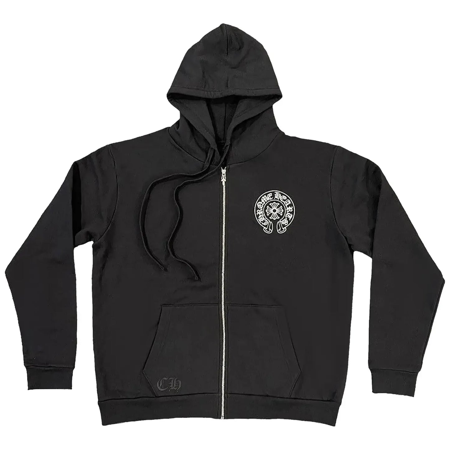 Chrome Hearts Las Vegas Exclusive Horseshoe Zip-Up Hoodie Black