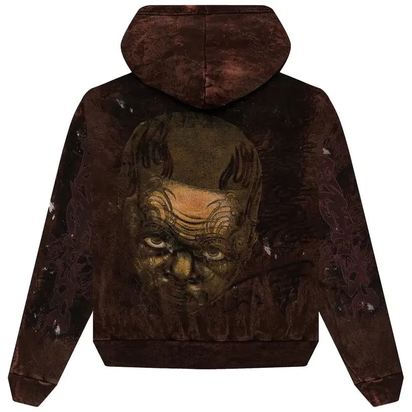 Hellstar Graffiti Hoodie Brown
