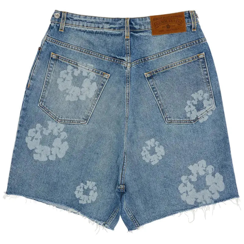 Denim Tears Laser Wreath Denim Short Light Wash