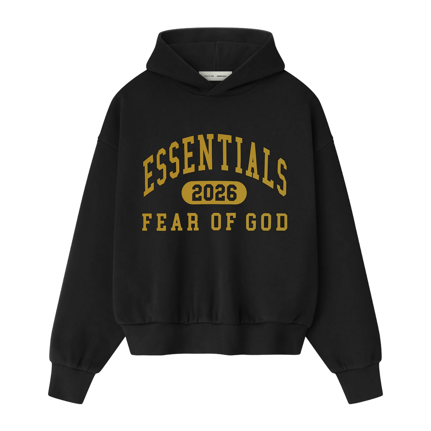 Fear of God Essentials Classic Fleece Hoodie Vintage Black