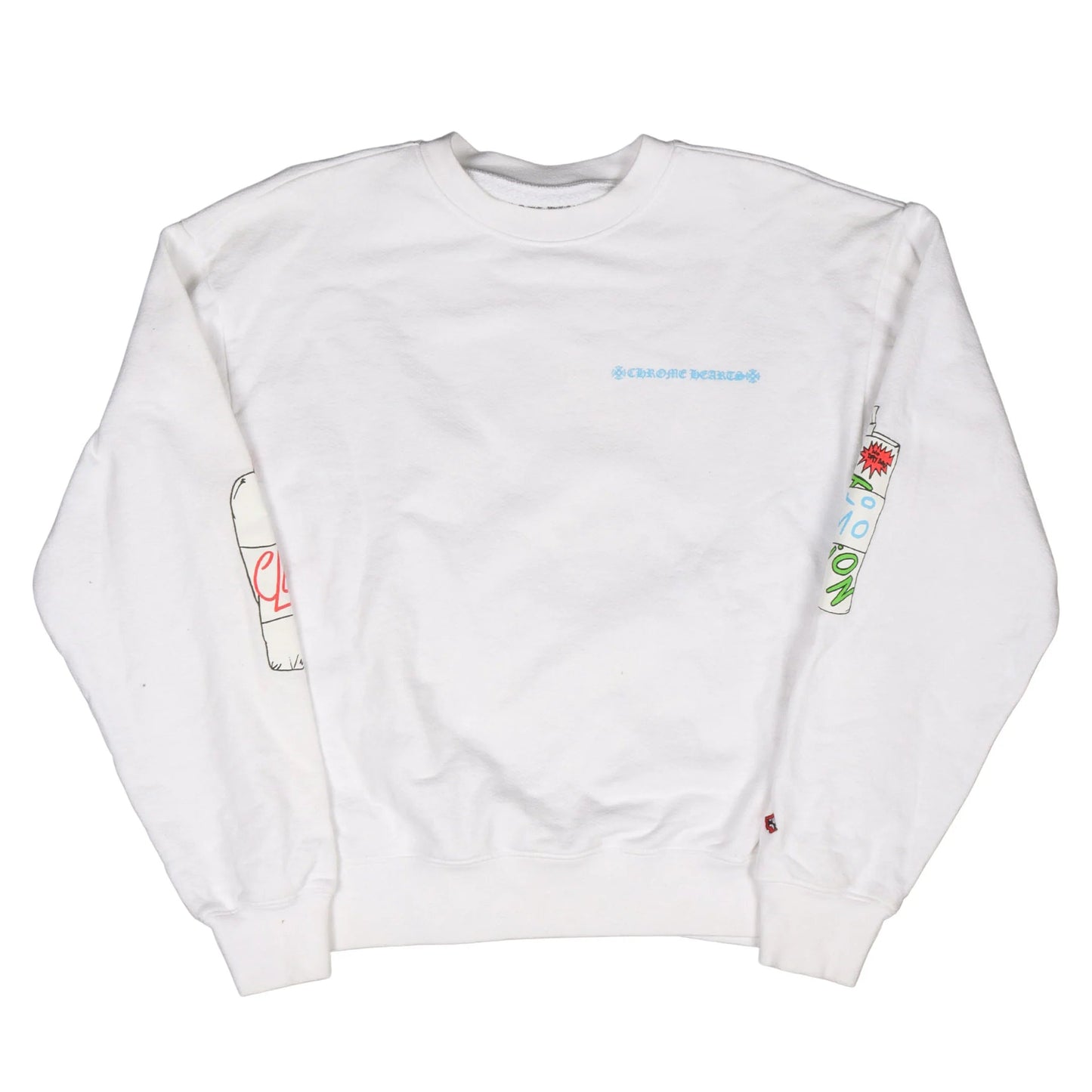 Chrome Hearts Matty Boy Retro Cycle Crewneck White