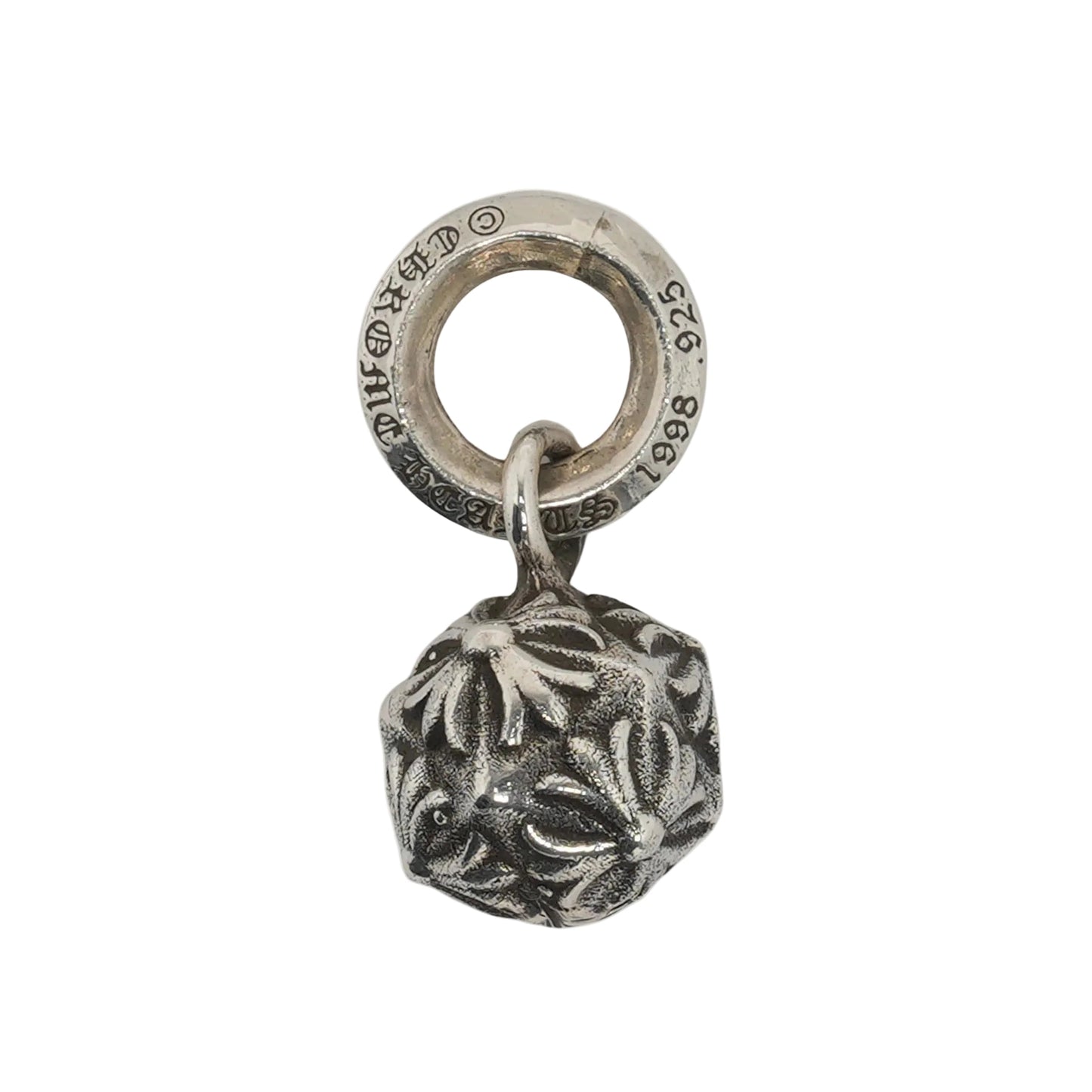 Chrome Hearts Silver Cross Orb Pendant