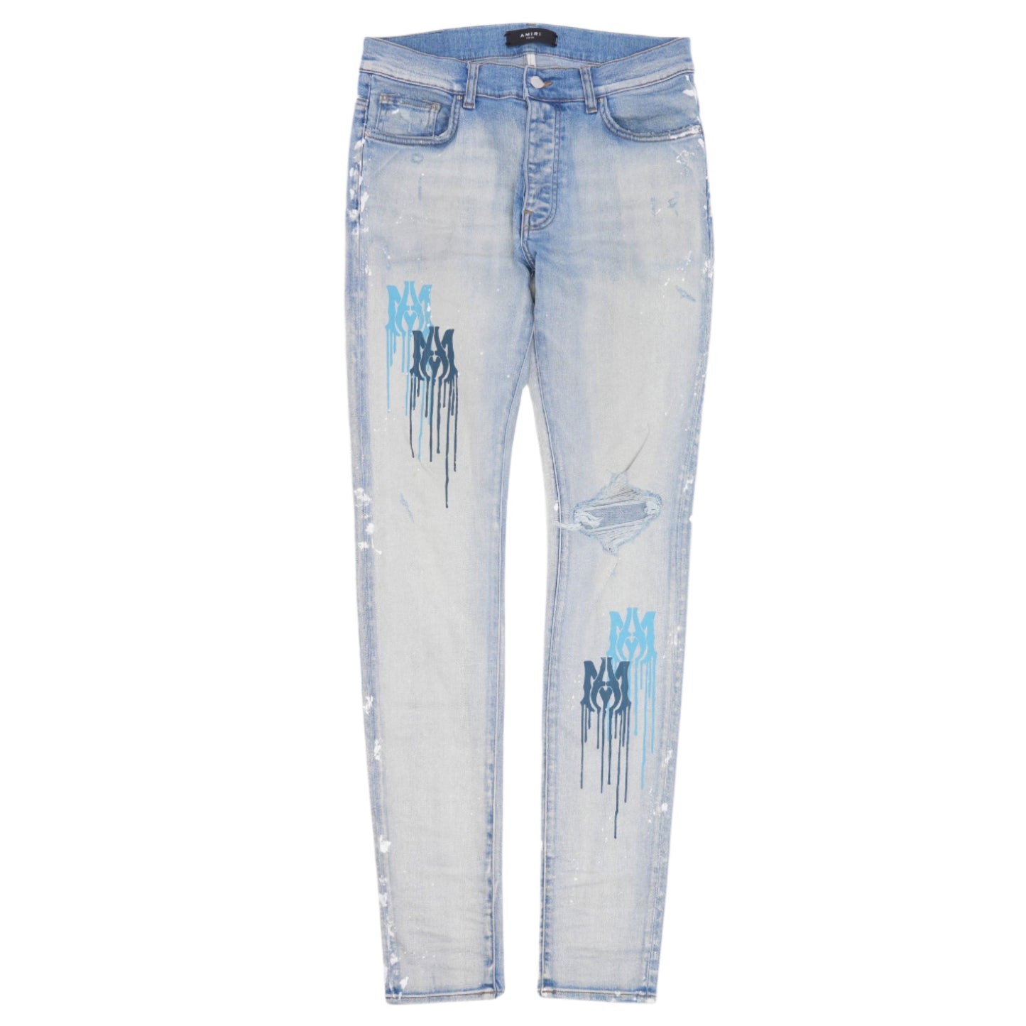 Amiri MA Drip Jean Light Indigo