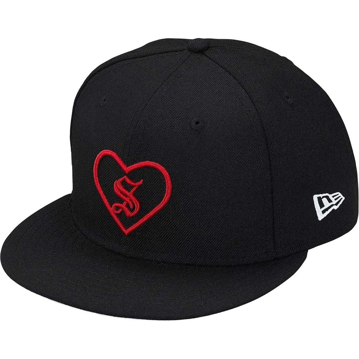Supreme Heart New Era® Fitted Hat Black