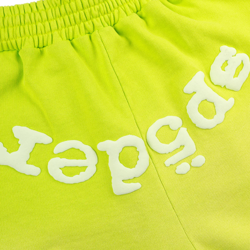 Sp5der OG Web V2 Sweatshort Acid Green