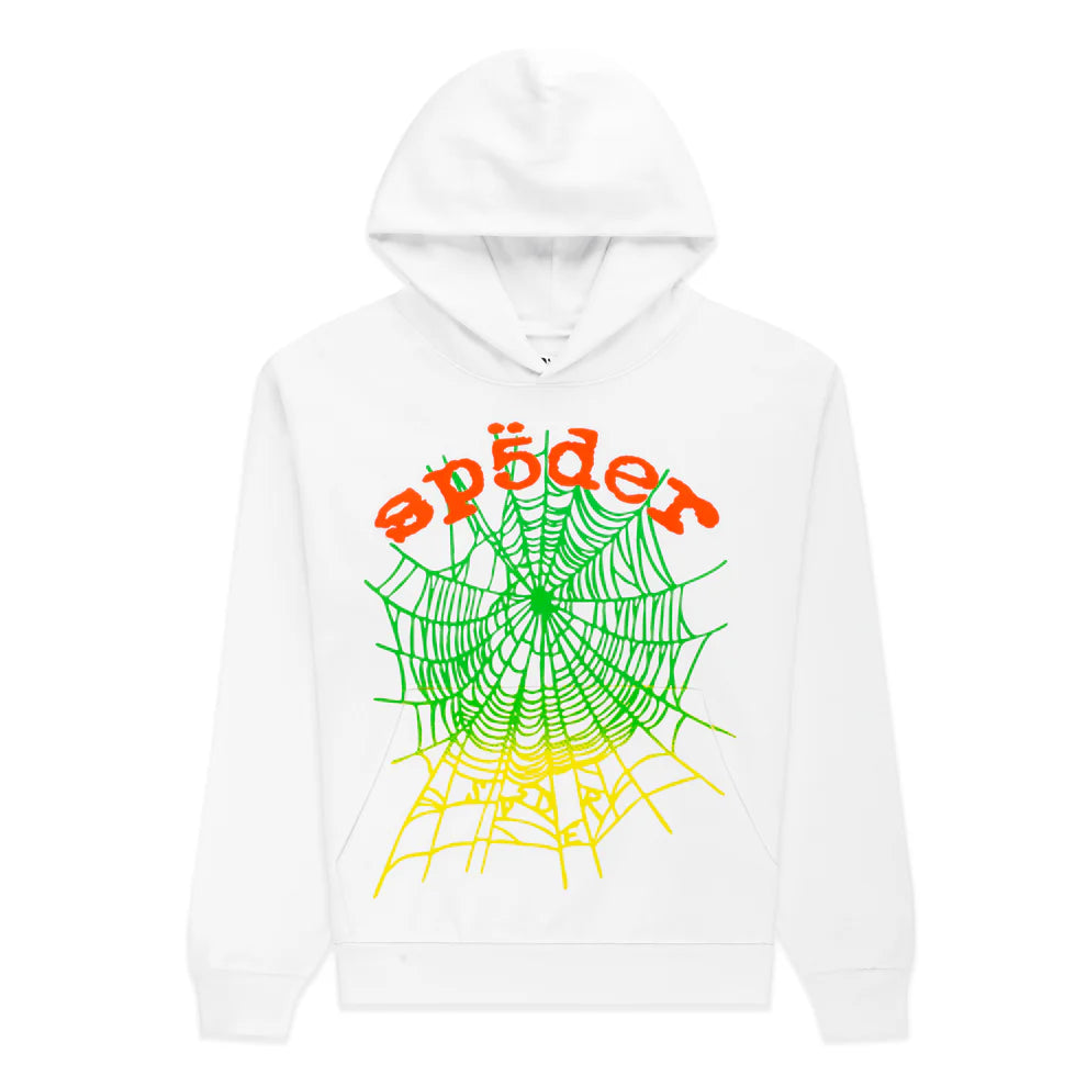 Sp5der OG Web V2 Gradient Hoodie White