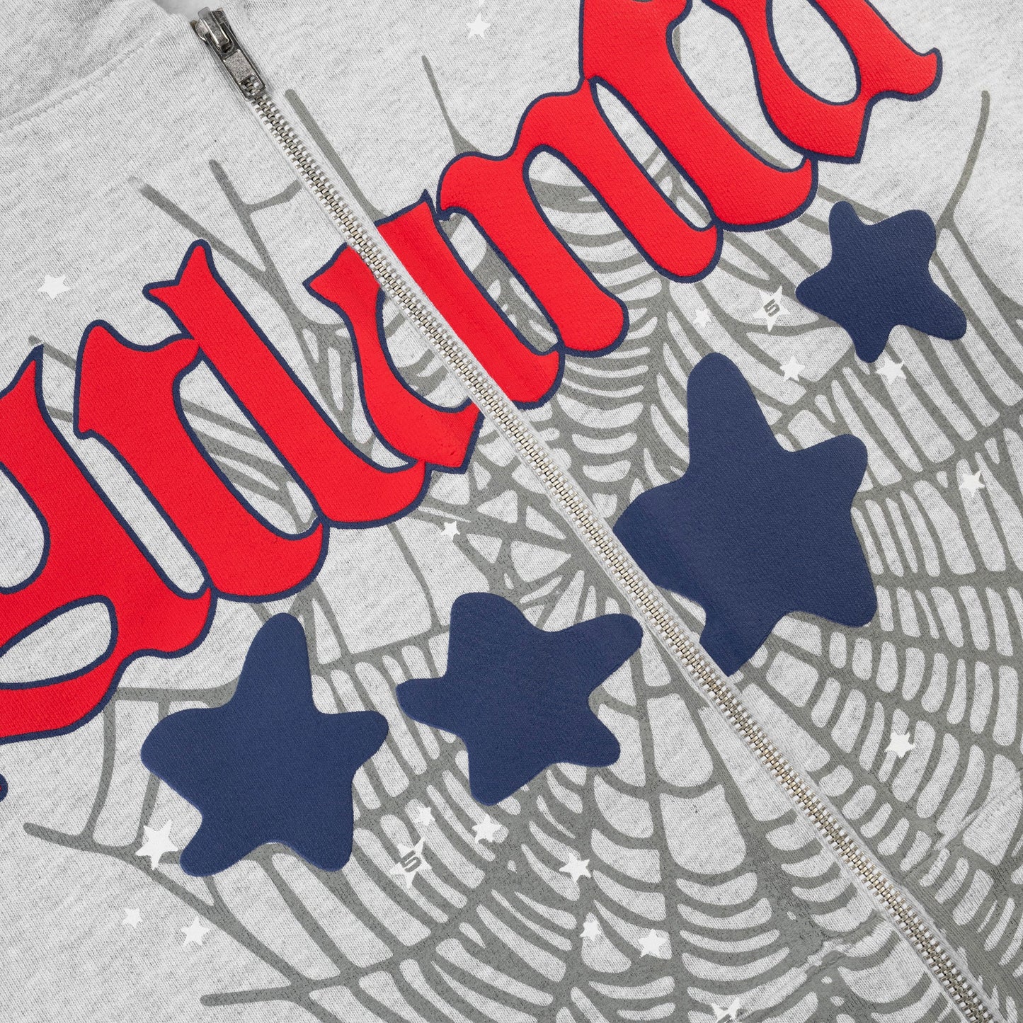 Sp5der Atlanta Full Zip Hoodie Heather Grey