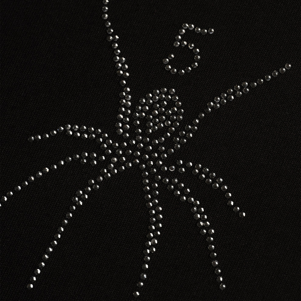 Sp5der TM Rhinestone Tee Black