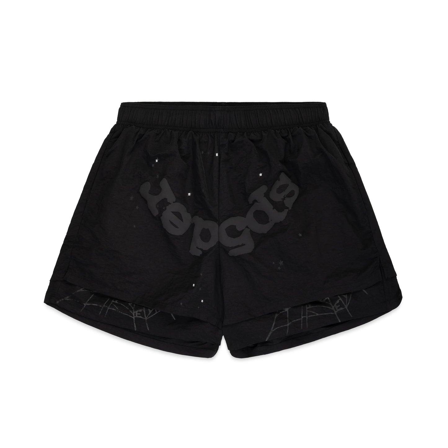 Sp5der OG Web Double Layer Short Black