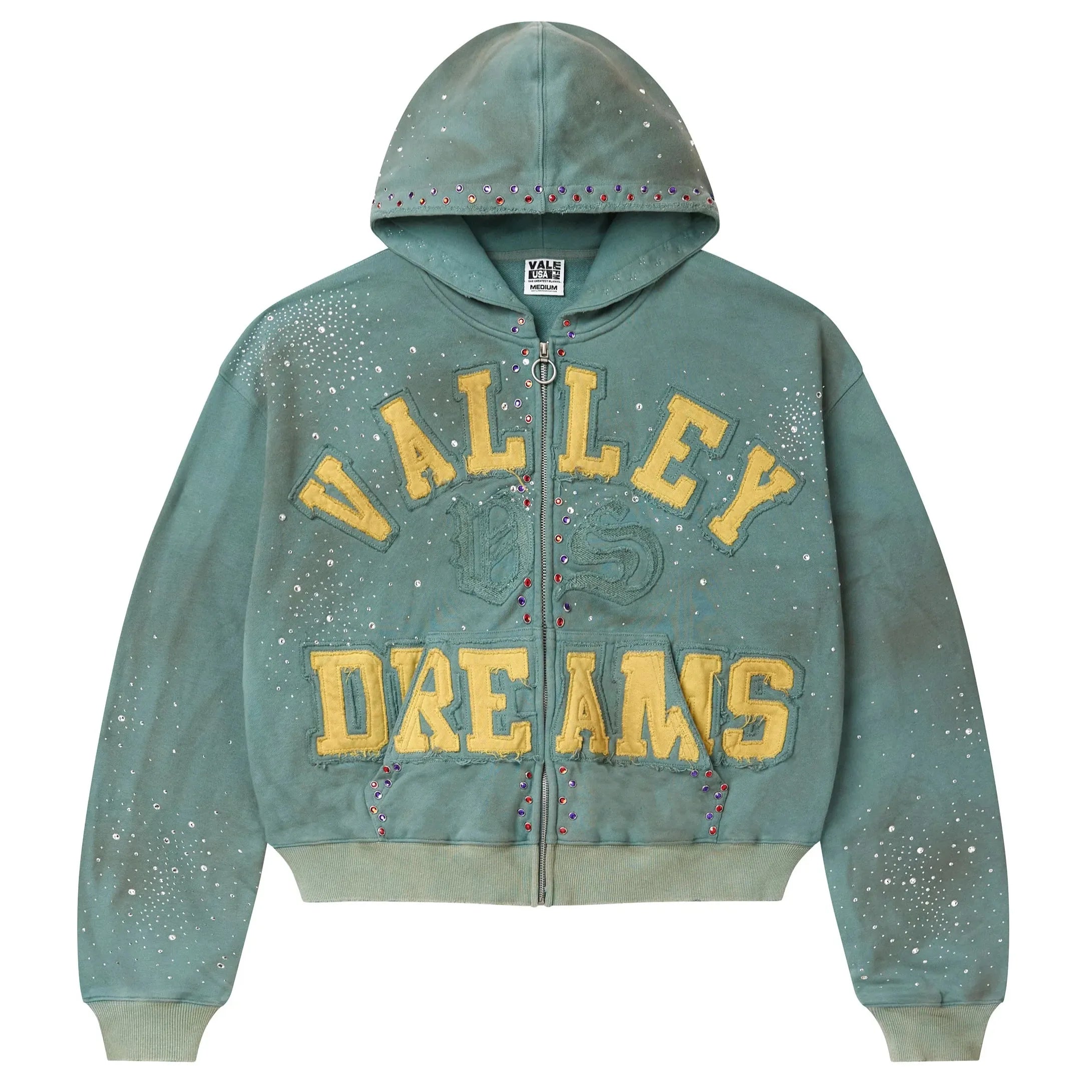 Vale Forever Bank Zip-Up Hoodie Dark Mint – Endless Supply