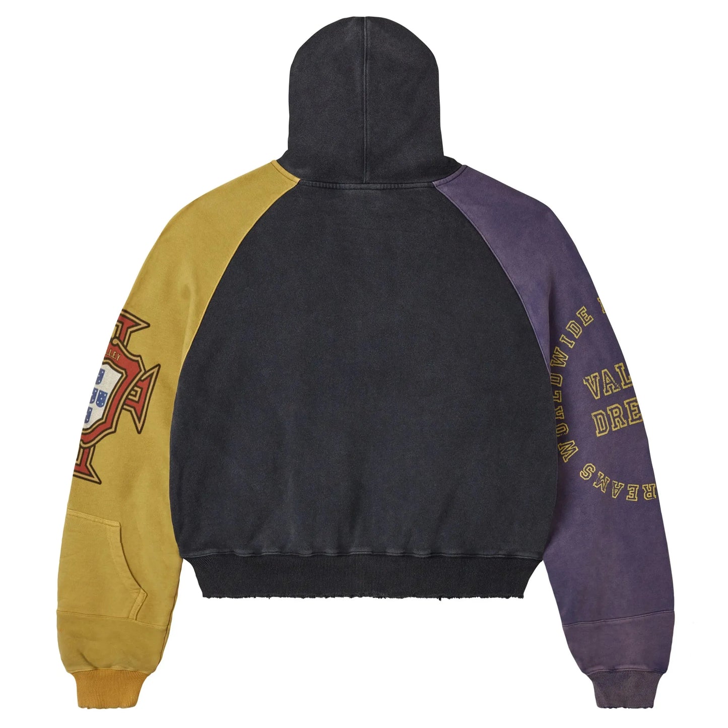 Vale Forever Crest Zip-Up Hoodie Purple/Black/Yellow