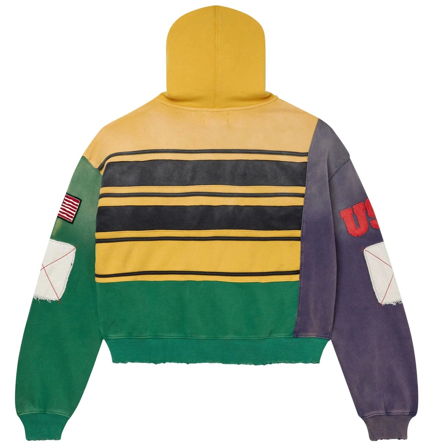 Vale Forever Mardi Gras Collage Zip-Up Hoodie Multicolor