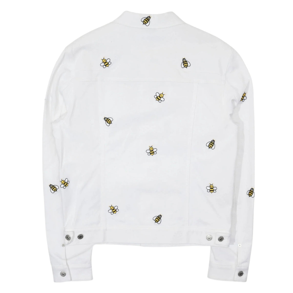 Dior x KAWS Bee Denim Trucker Jacket White Size S (Moderately Worn Pre-Owned) - Image 2