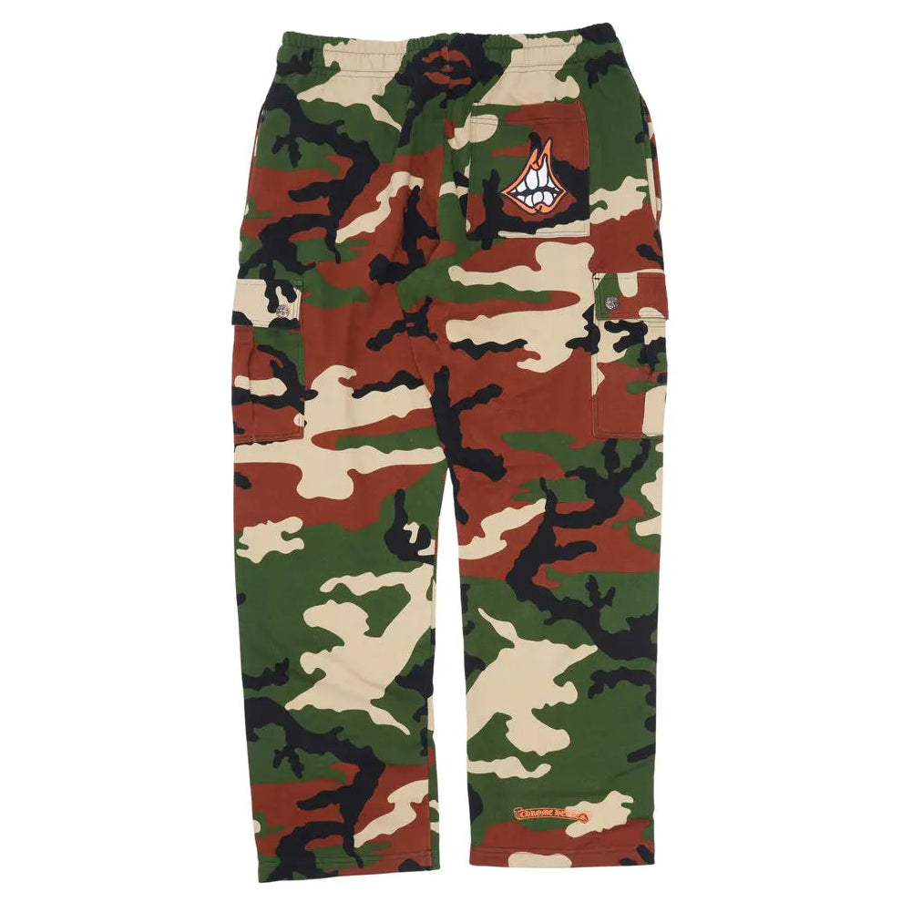 Chrome Hearts Matty Boy Caution Cargo Sweatpants Camo