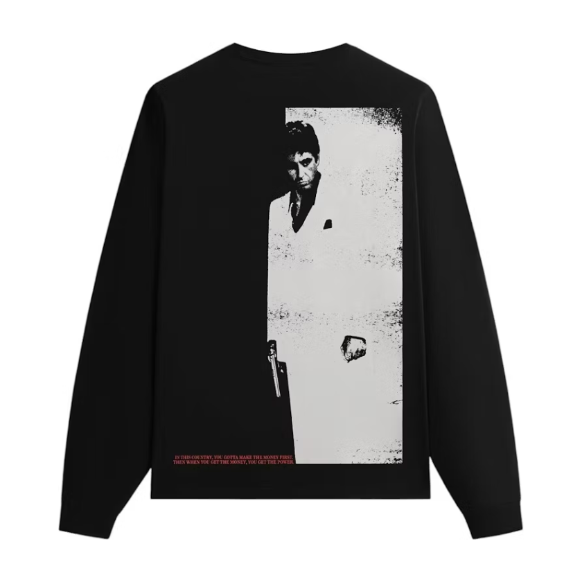 Kith x Scarface Tony Montana L/S Tee Black