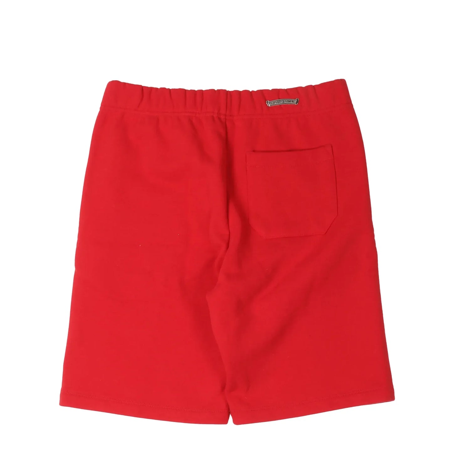 Chrome Hearts Cemetery Cross Embroidered Sweat Shorts Red