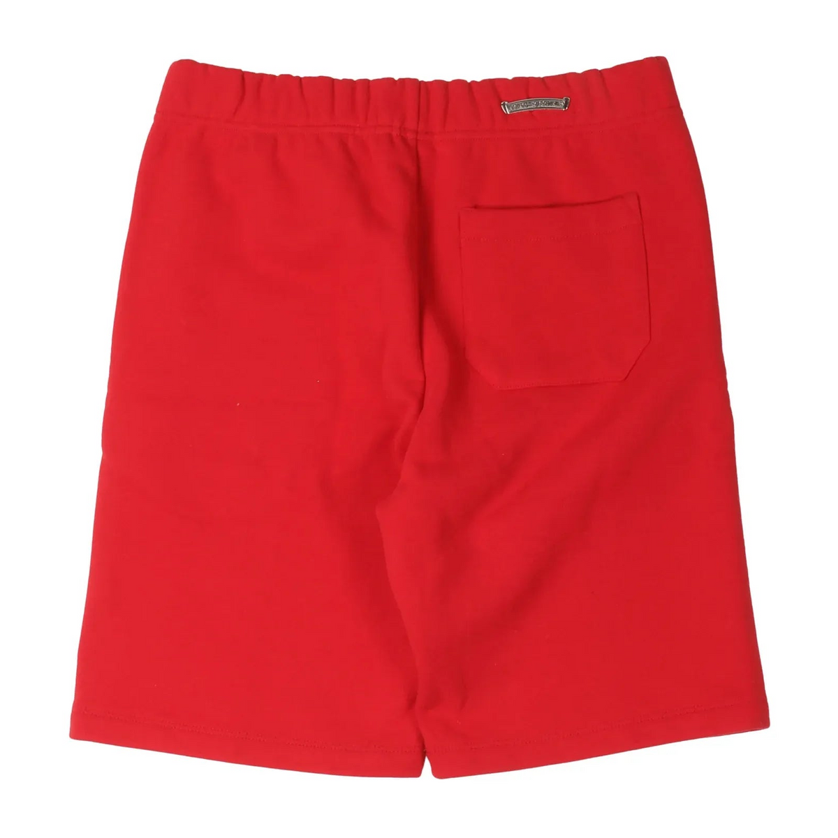 Chrome Hearts Cemetery Cross Embroidered Sweat Shorts Red