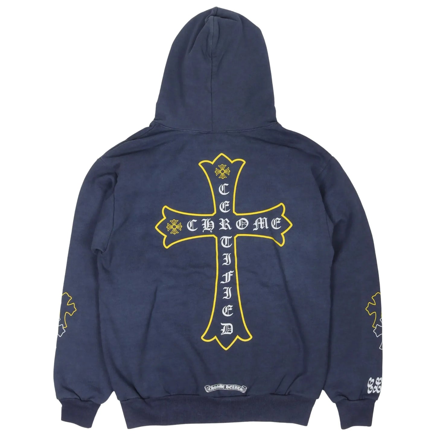 Chrome Hearts x Drake Certified Chrome Hand Dyed Hoodie Washed Blue (Miami Exclusive)