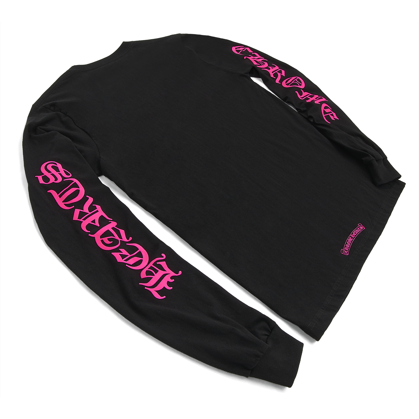 Chrome Hearts Neck Logo L/S T-Shirt Black/Pink