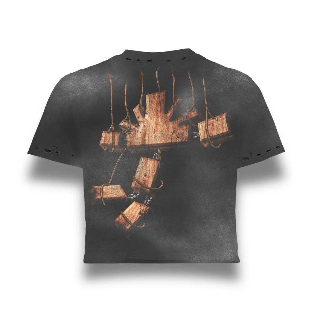 Vertabrae Puppet Master Tee Black