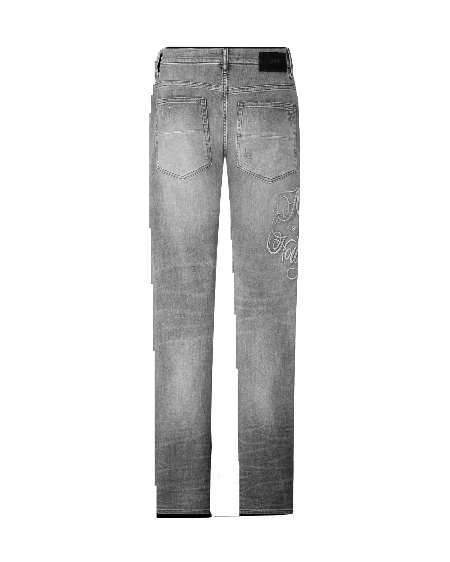 Amiri Hollywood MX1 Distressed Jeans Steel Grey