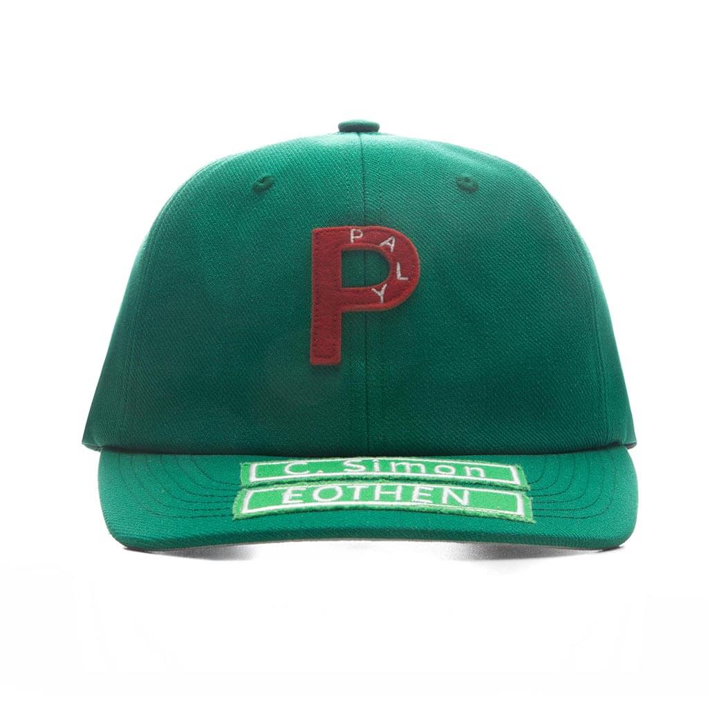 Paly Hollywood 5 Panel Twill "P" Hat Green