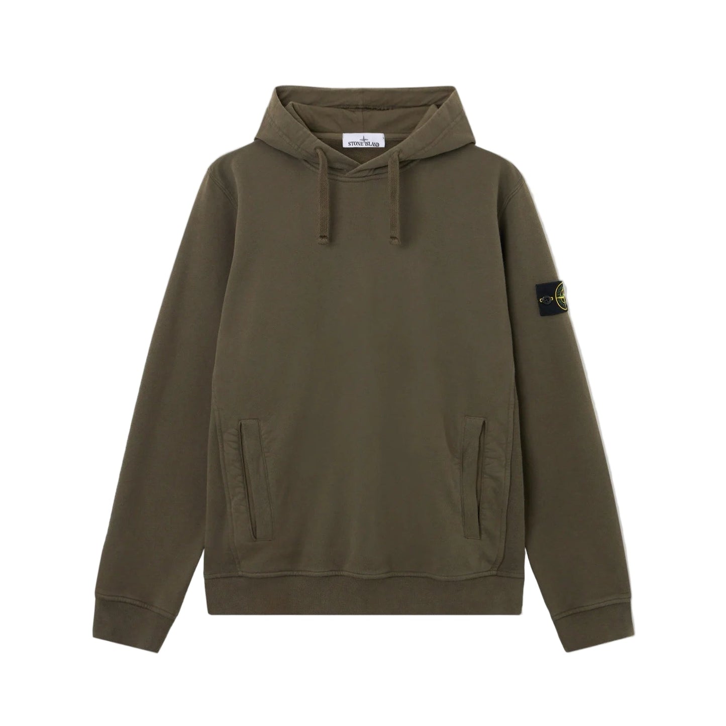 Stone Island Brushed Organic Cotton Fleece Olive