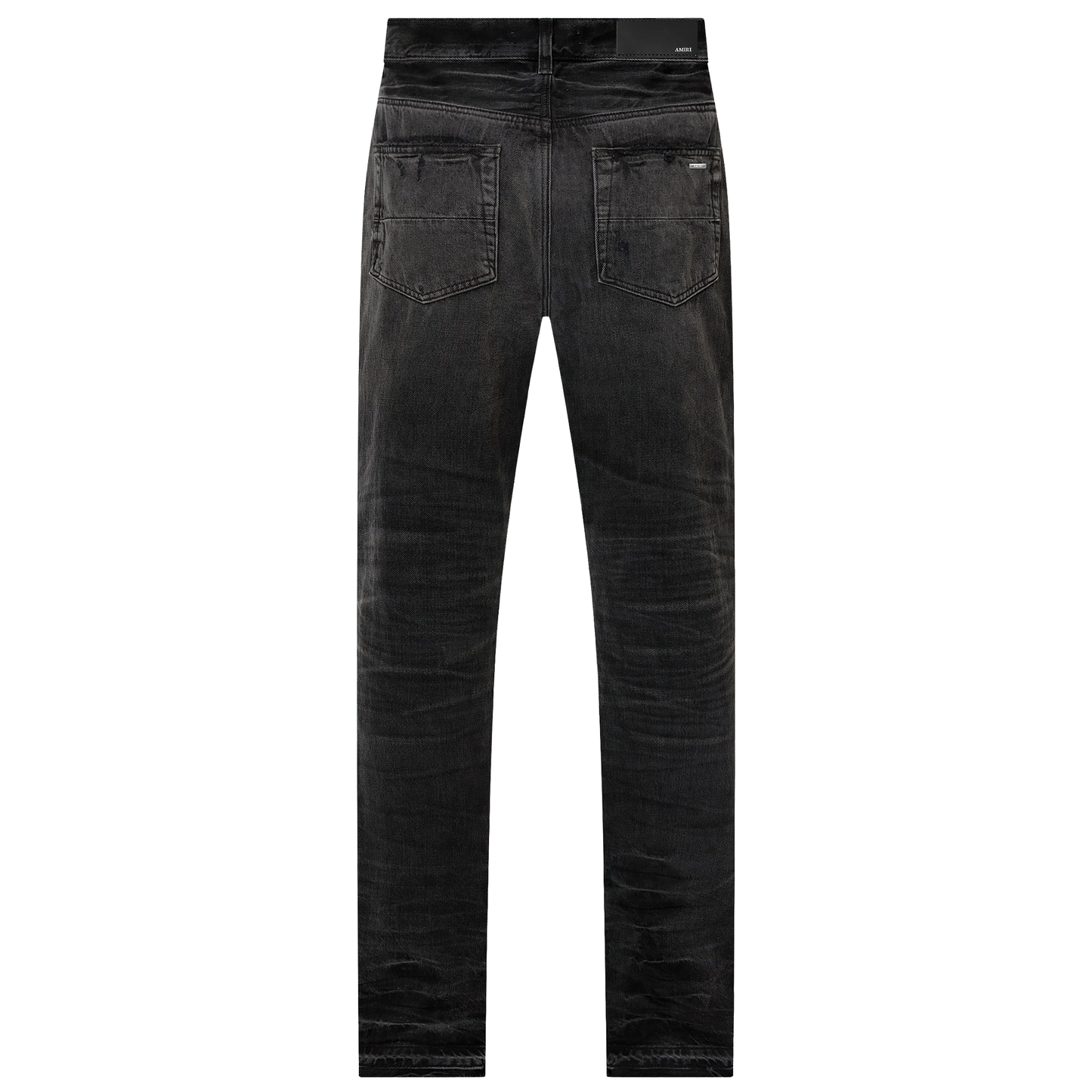Amiri Leather Straight MX1 Jean Vintage Black