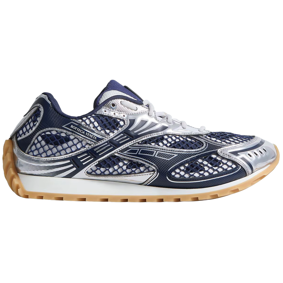 Bottega Veneta Orbit Sneaker Blue Venezia/Silver