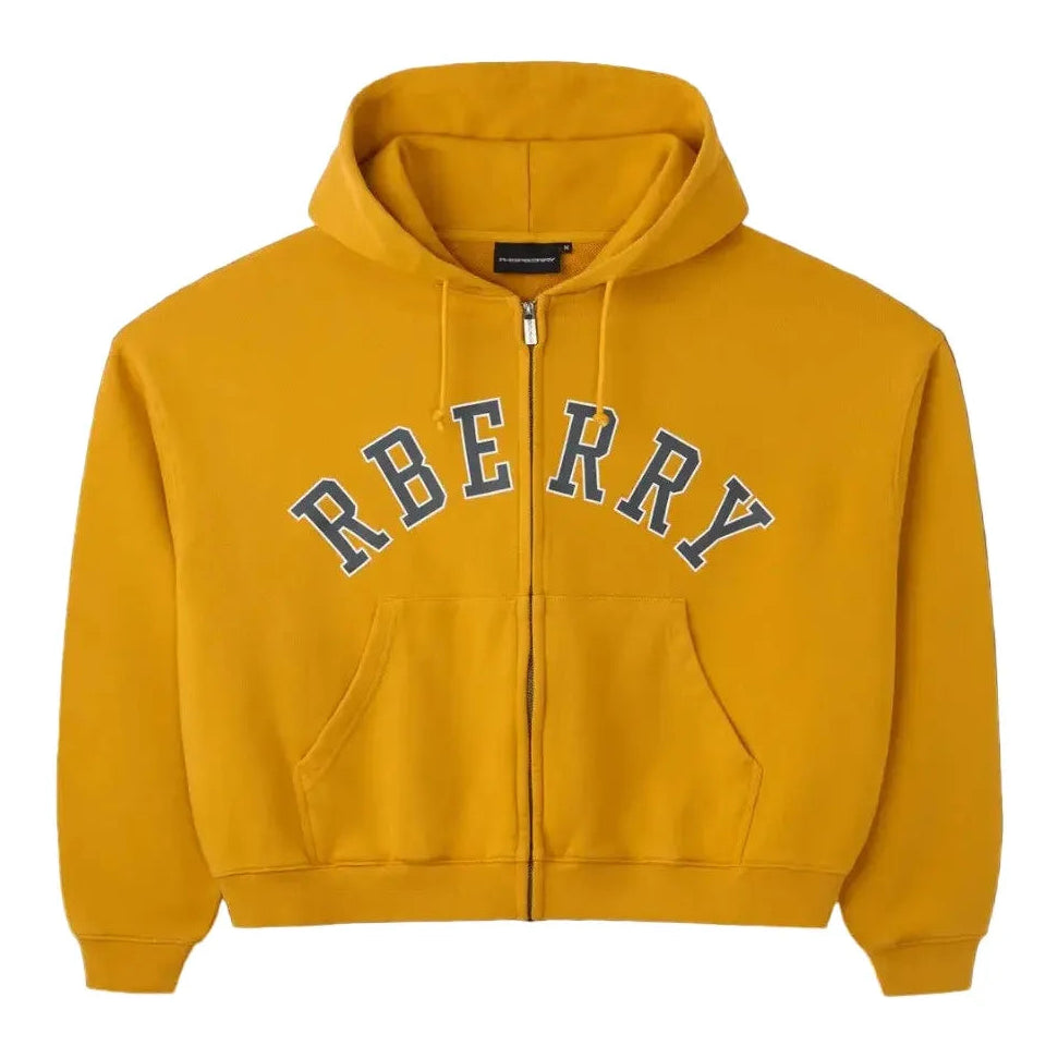 GV Gallery RBerry Zip-Up Hoodie Mustard