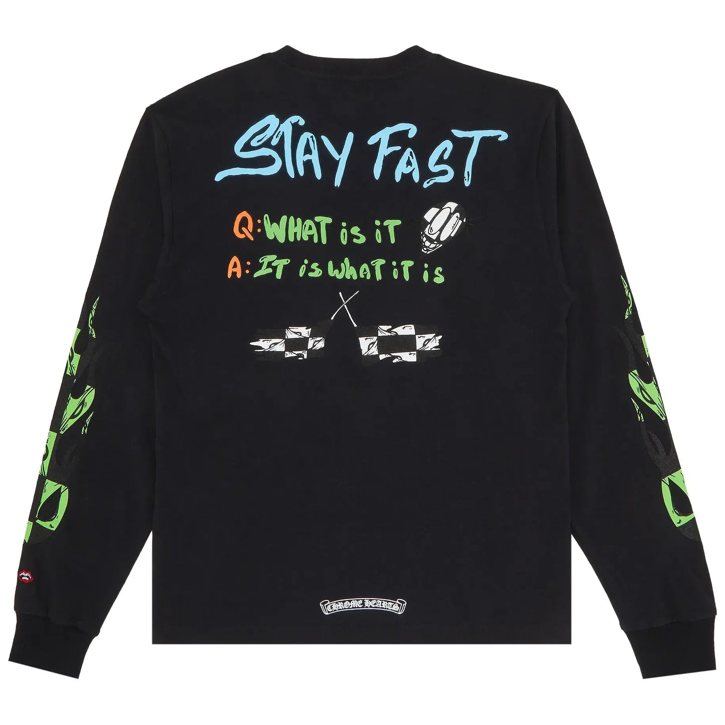 Chrome Hearts Matty Boy Sex Records Stay Fast L/S T-Shirt Black