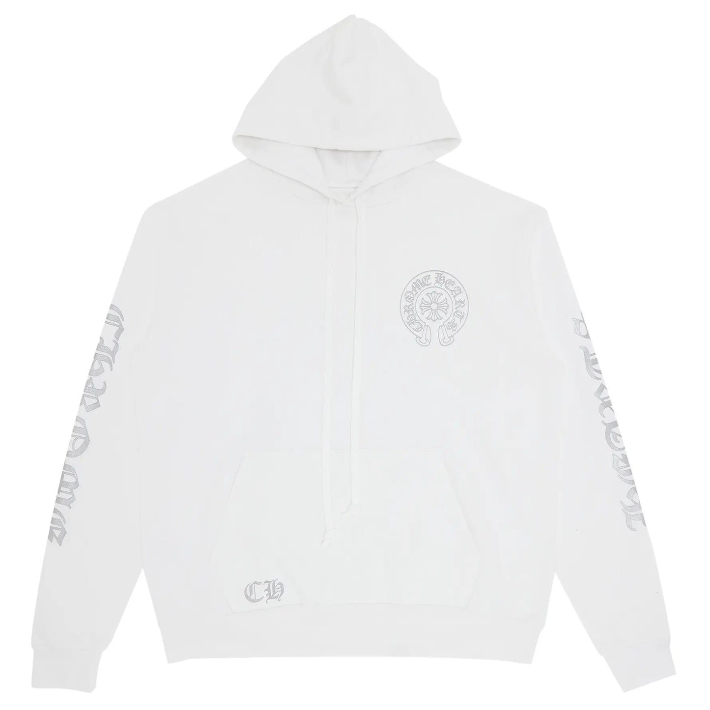 Chrome Hearts Miami Exclusive Horseshoe Hoodie White/Silver