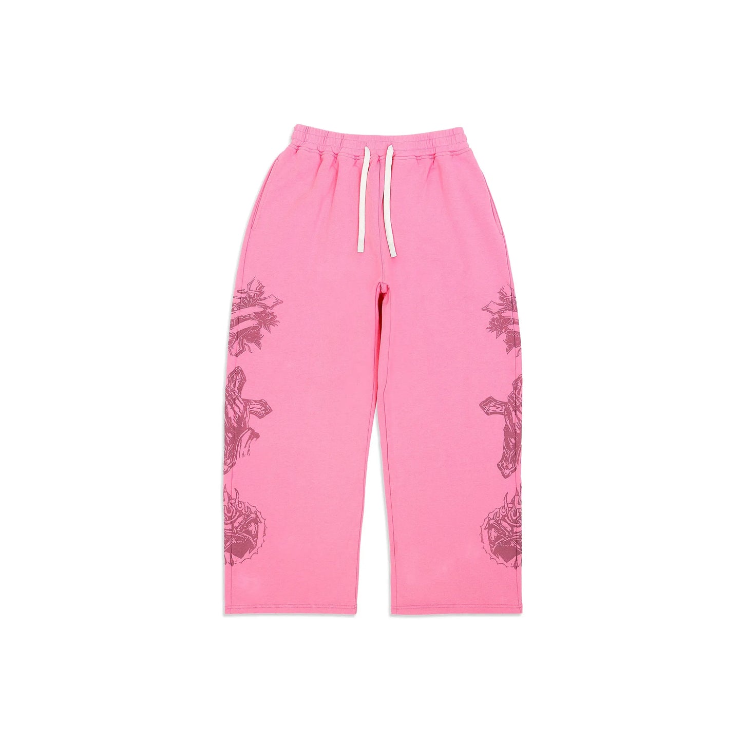 We Are Righteous Tatted Believer Sweatpants Pink