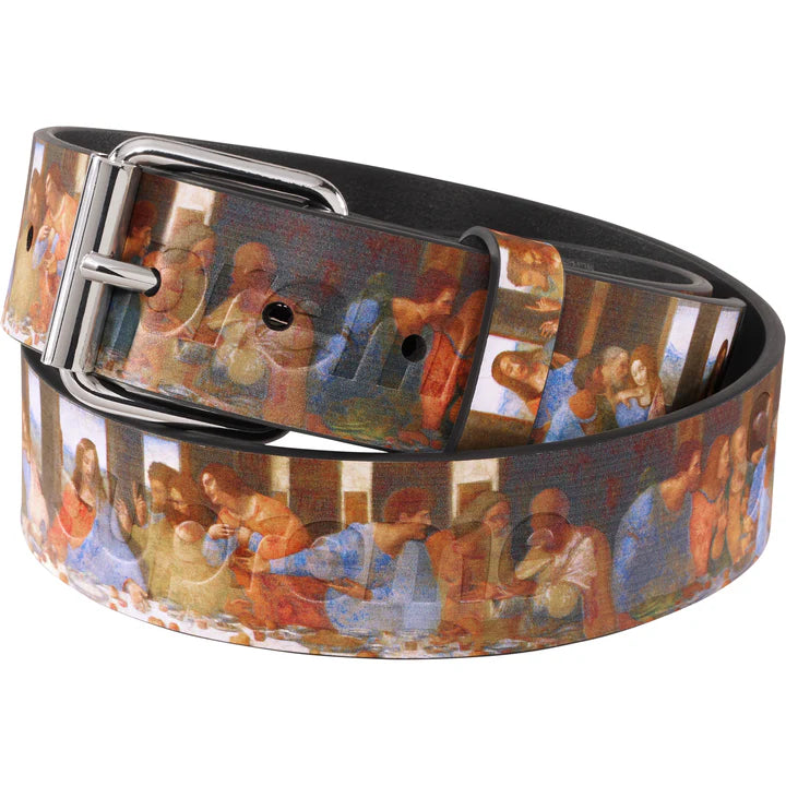 Supreme Last Supper Leather Belt Multicolor
