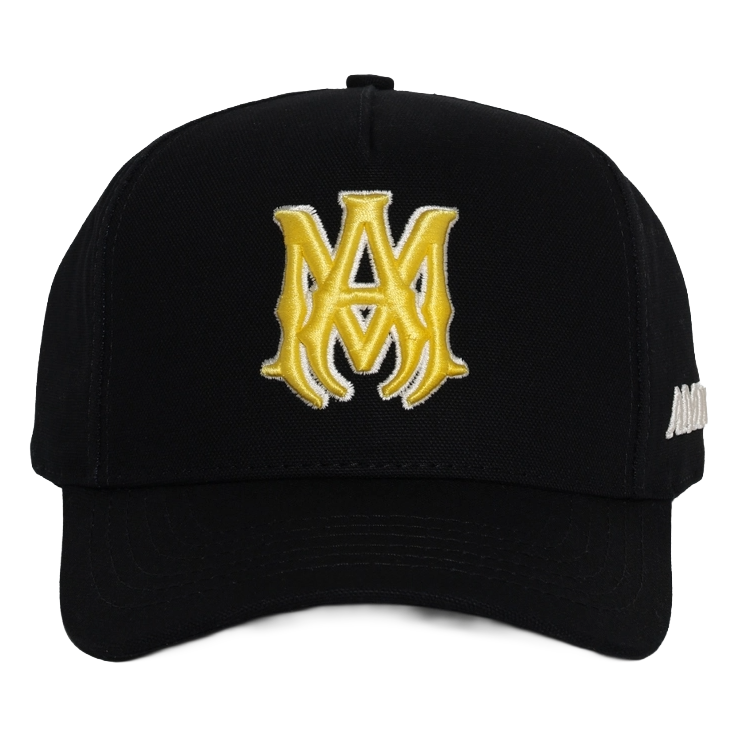 Amiri MA Outline Canvas Hat Black/Yellow