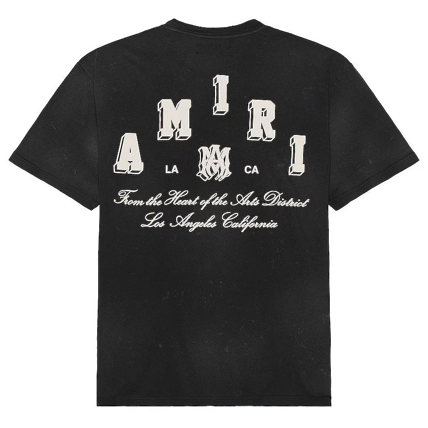 Amiri Vintage Collegiate Tee Black