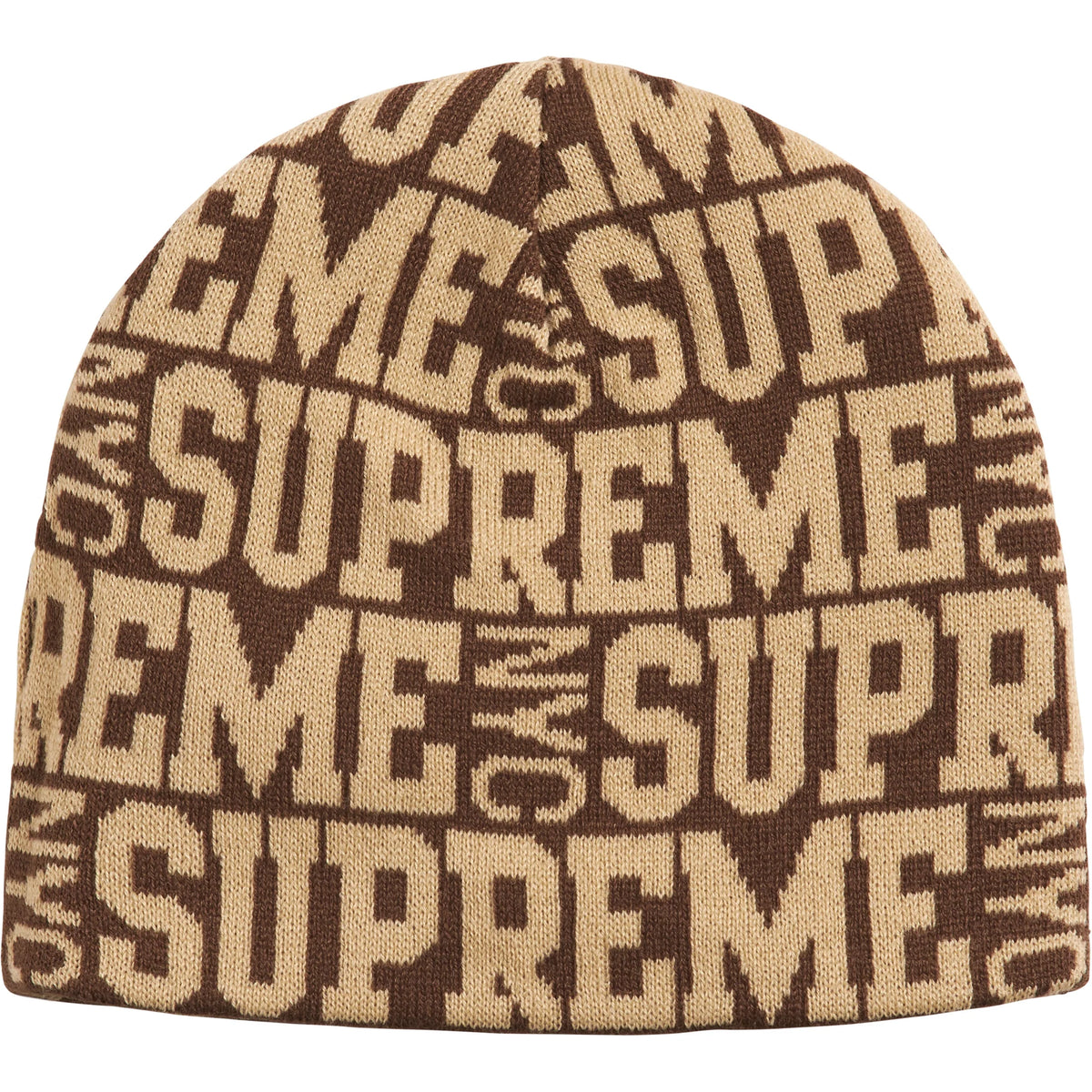 Supreme Reversible Camo Beanie Brown