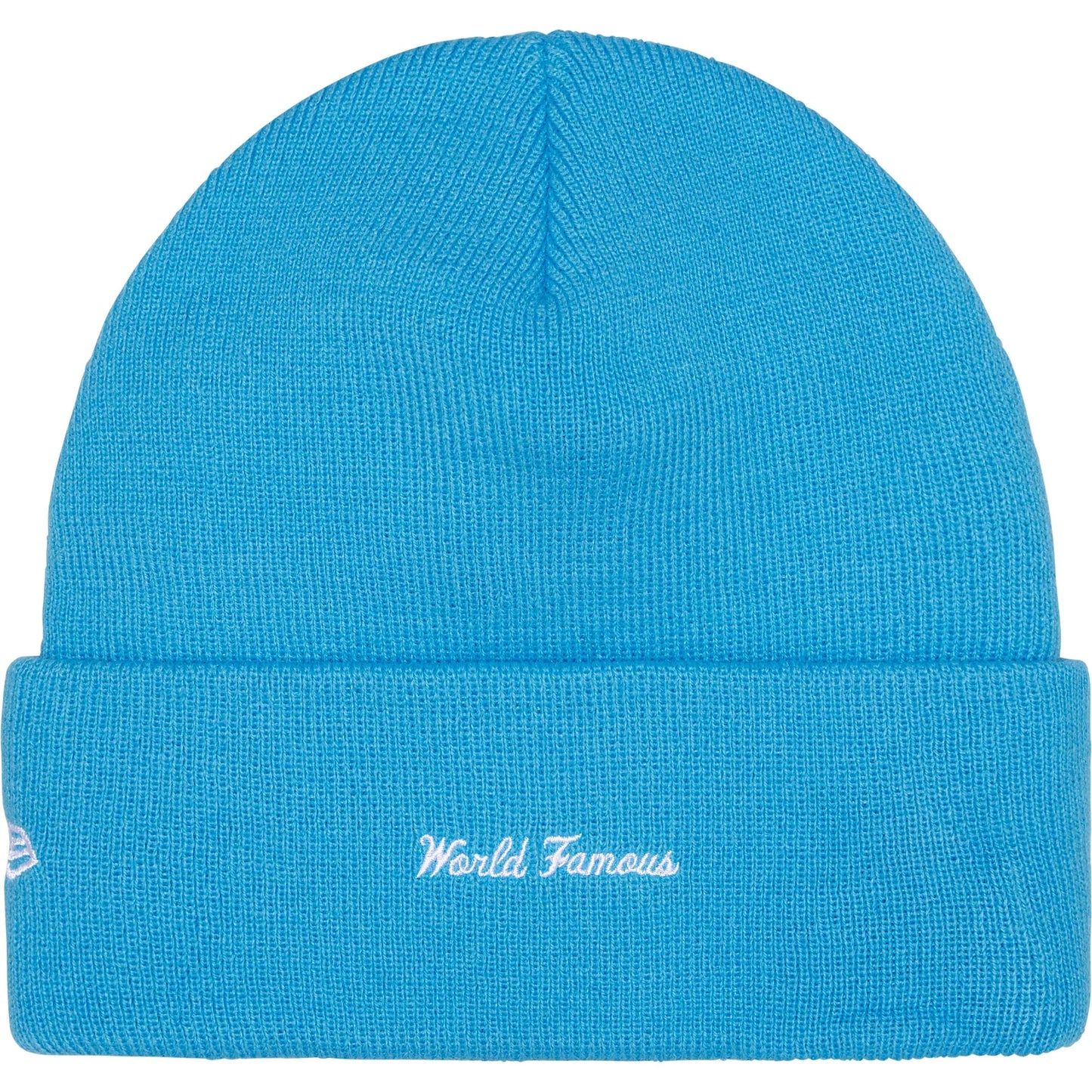 Supreme New Era Box Logo Beanie (FW25) Cyan