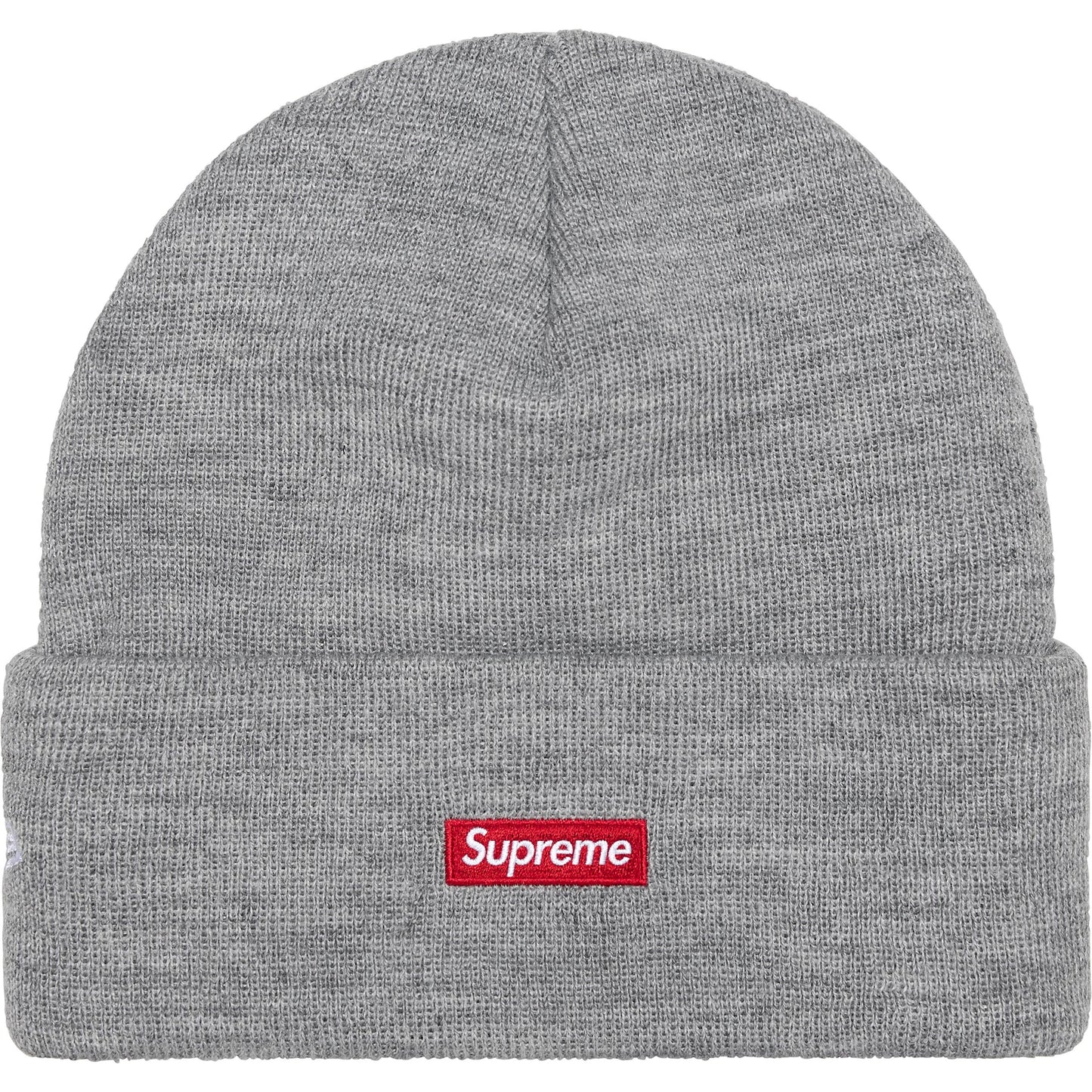 Supreme New Era Tribal S Logo Beanie Heather Grey