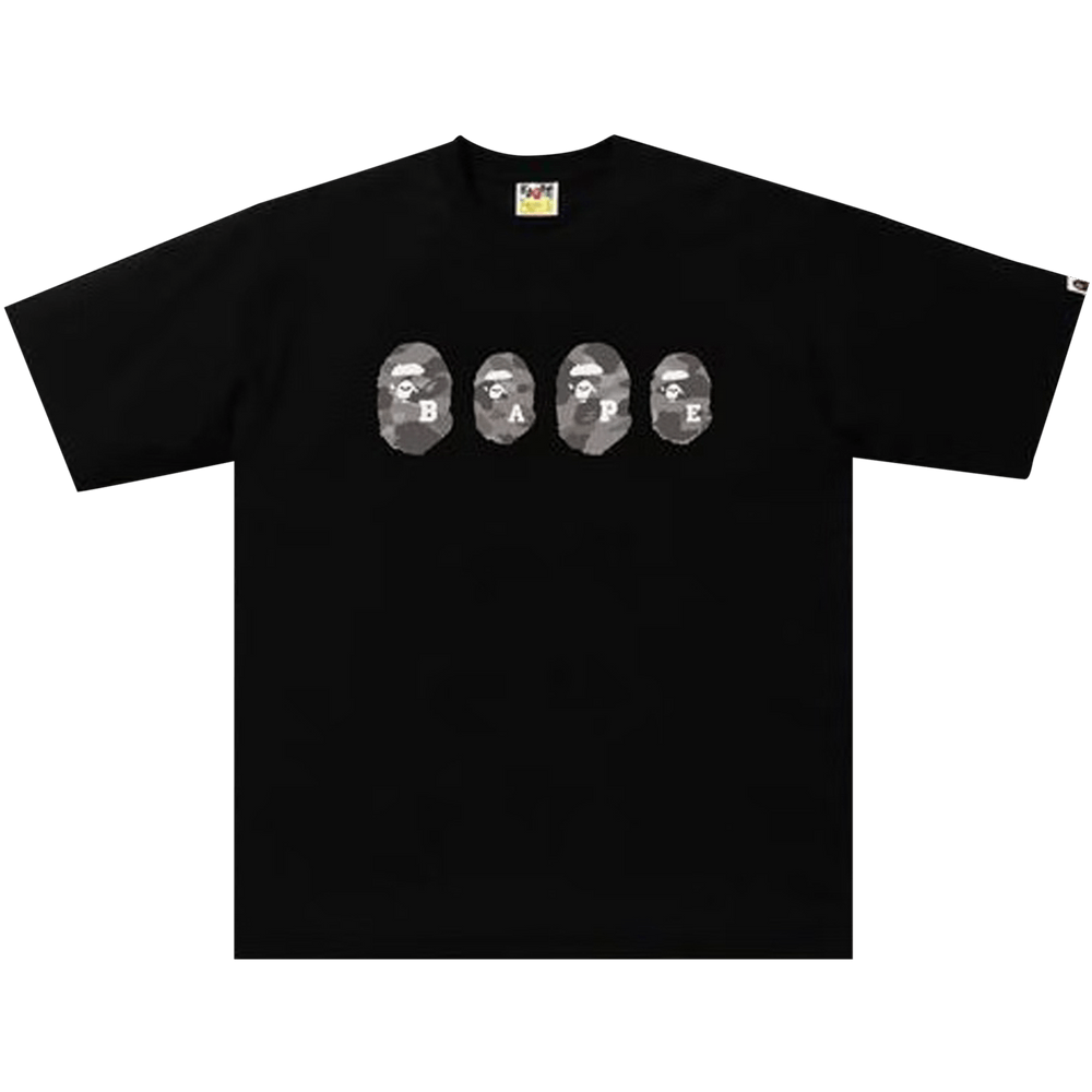 BAPE Color Camo Ape Head Relaxed Tee Black/Grey